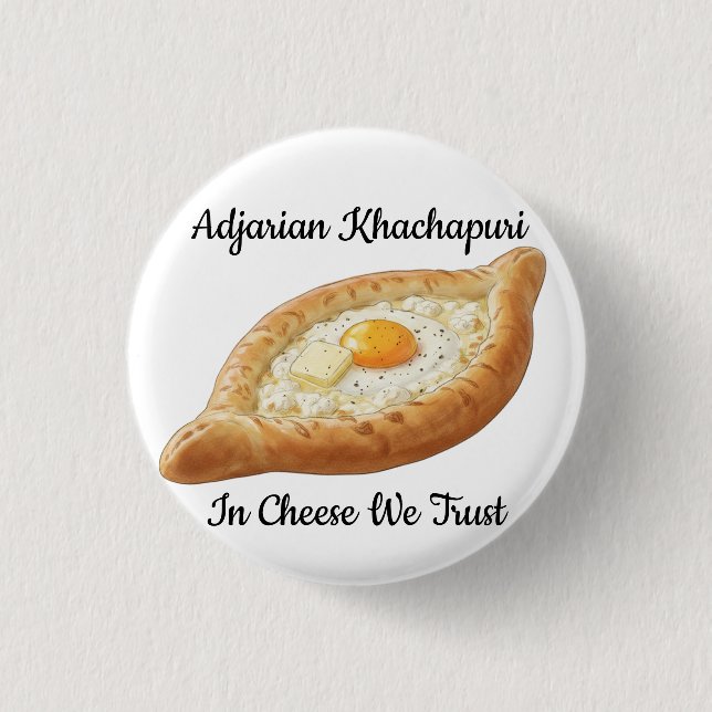 Badge Rond 2,50 Cm Adjarian Khachapuri  (Devant)