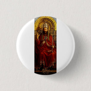 Badge Rond 2,50 Cm Adoration de l'agneau mystique par Jan van Eyck