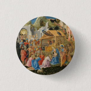 Badge Rond 2,50 Cm Adoration des Mages par Fra Angelico et Filippo