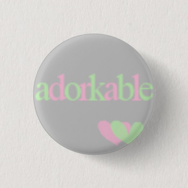 Badge Rond 2,50 Cm adorkable (Devant)