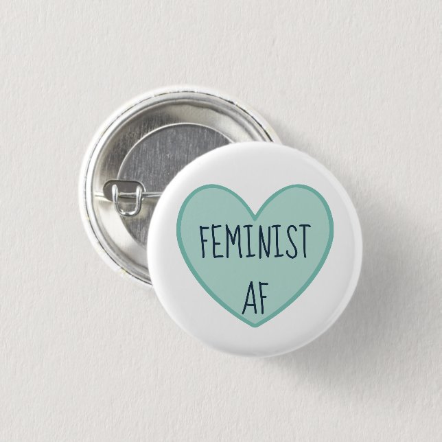 Badge Rond 2,50 Cm "AF féministe" (Devant & derrière)