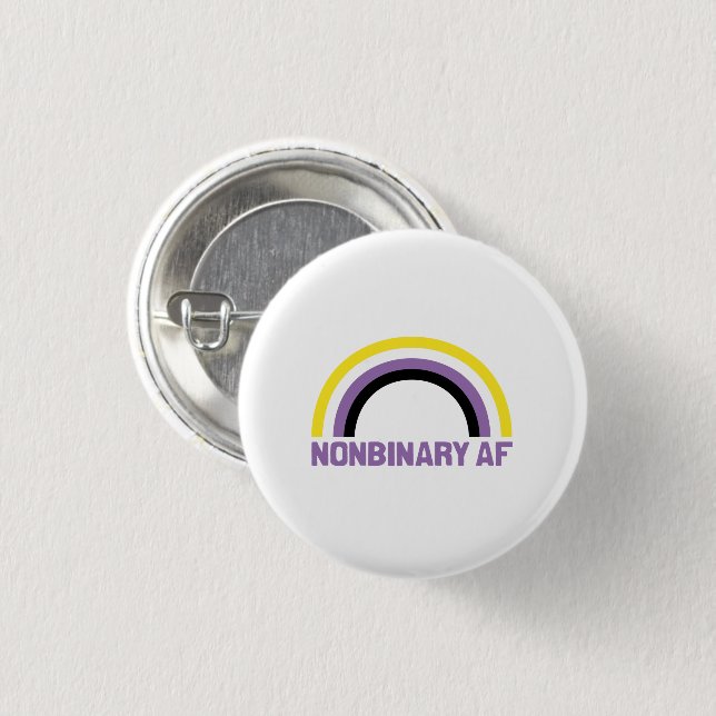 Badge Rond 2,50 Cm AF non binaire (Devant & derrière)