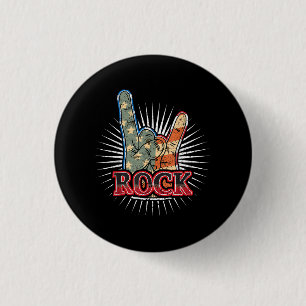 Badge Rond 2,50 Cm Affiche de concert de groupe de rock vintage USA 7
