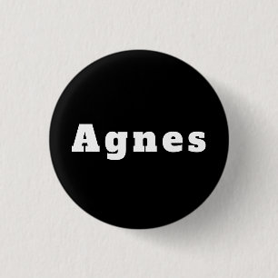 Badge Rond 2,50 Cm Agnes