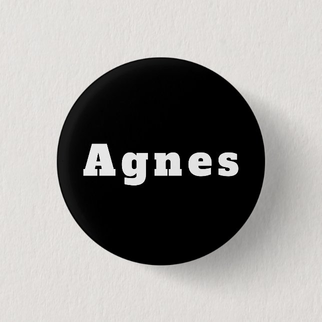 Badge Rond 2,50 Cm Agnes (Devant)
