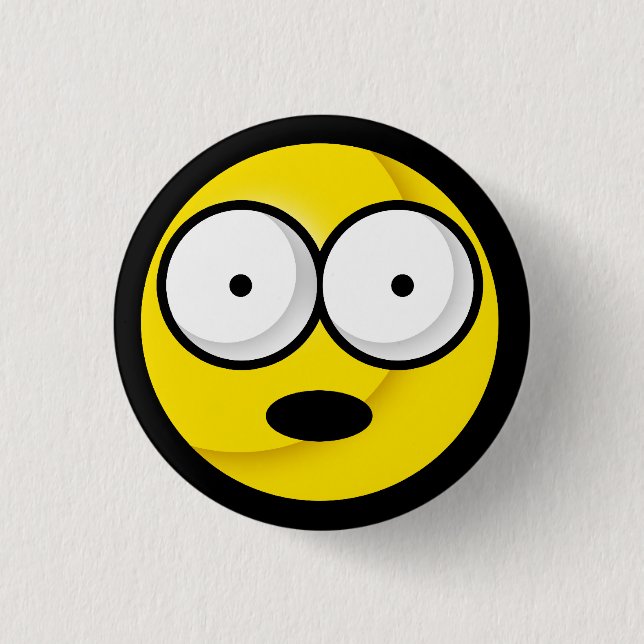 Badge Rond 2,50 Cm Ah ! Bouton (Devant)