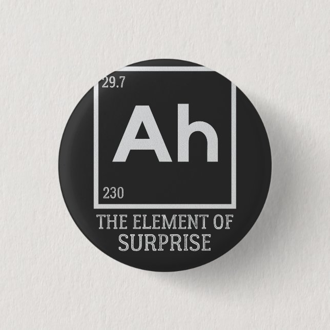 Badge Rond 2,50 Cm Ah the Element of surprises (Devant)