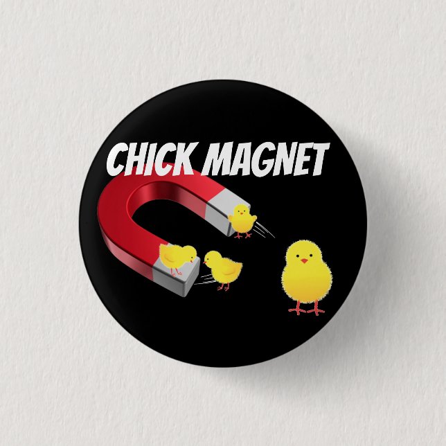 Badge Rond 2,50 Cm Aimant À Filles (Devant)