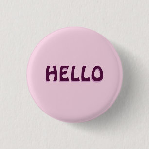 BADGE ROND 2,50 CM AIMANT AVEC BONJOUR