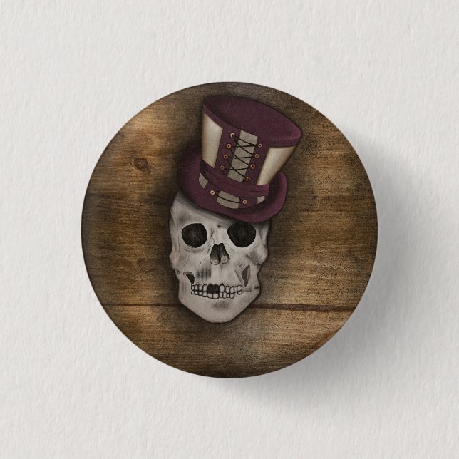Badge Rond 2,50 Cm Aimant Steampunk (Devant)