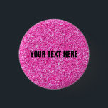 Badge Rond 2,50 Cm Ajouter Votre Texte Ici Parties scintillant Rose A<br><div class="desc">Ajoutez Votre Texte Ici Parties scintillant Rose Apparaissent Élégant Bouton Rond Modèle Personnalisé.</div>