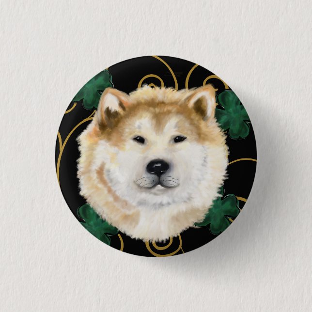 BADGE ROND 2,50 CM AKITA (Devant)