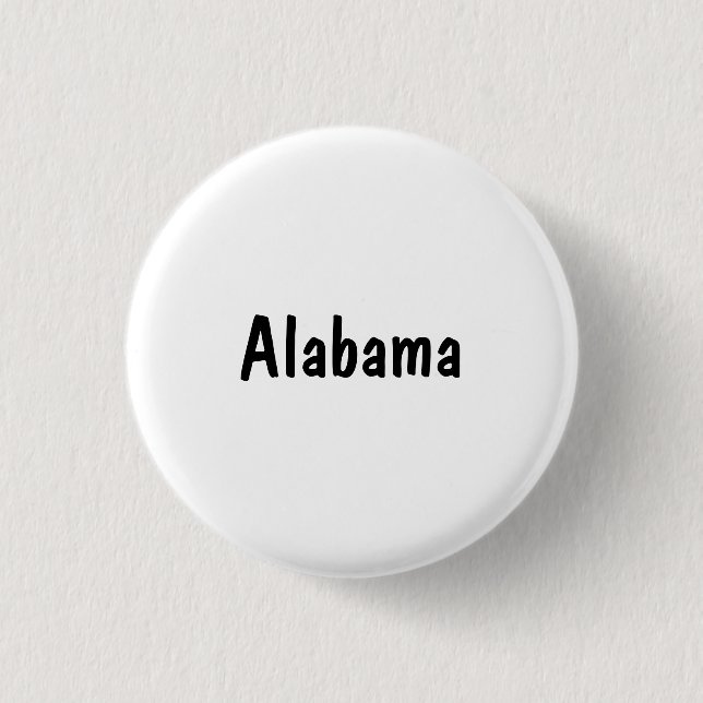 Badge Rond 2,50 Cm Alabama (Devant)