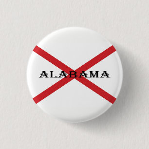Badge Rond 2,50 Cm Alabama et drapeau pbcnt
