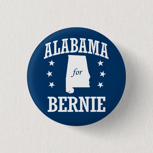 BADGE ROND 2,50 CM ALABAMA POUR BERNIE SANDERS (Devant)