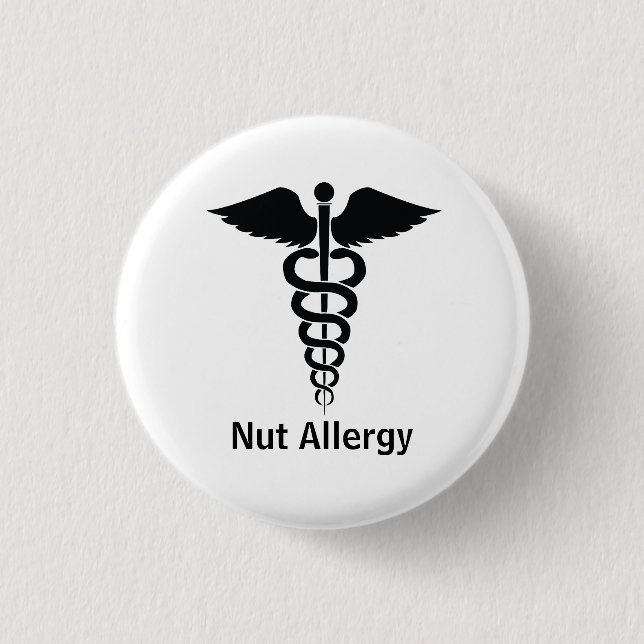 Badge Rond 2,50 Cm Alerte anti-allergie (Devant)