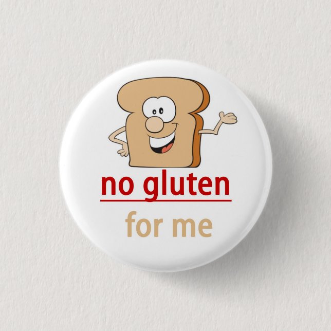 Badge Rond 2,50 Cm Alerte d'allergie de gluten (Devant)