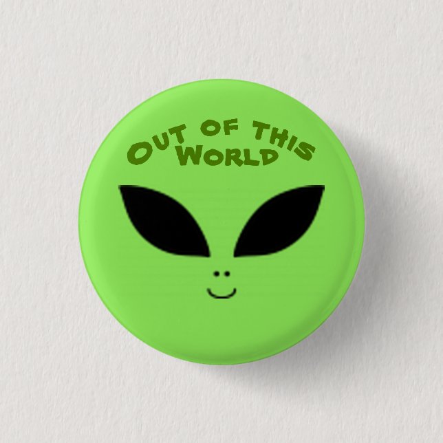 Badge Rond 2,50 Cm Alien (Devant)