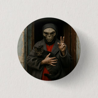 Badge Rond 2,50 Cm Alien Love