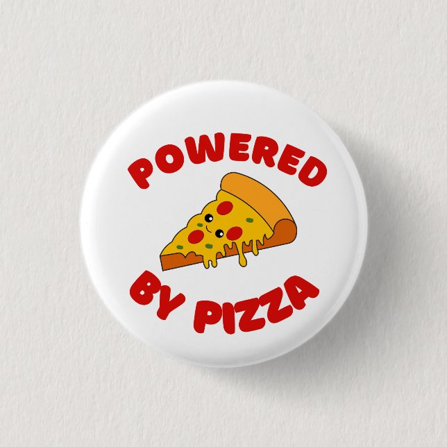 BADGE ROND 2,50 CM ALIMENTÉ PAR PIZZA (Devant)