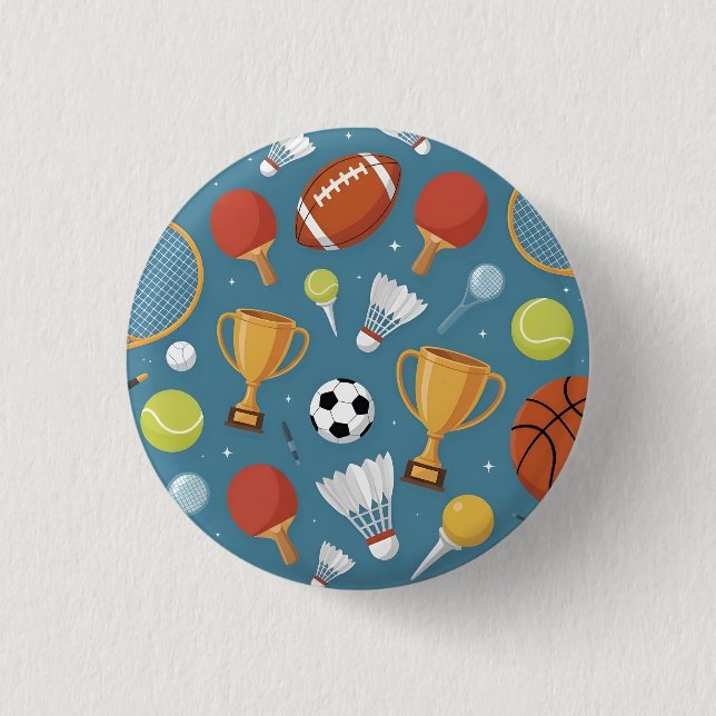 Badge Rond 2,50 Cm All-Star Sports Medley Party (Devant)