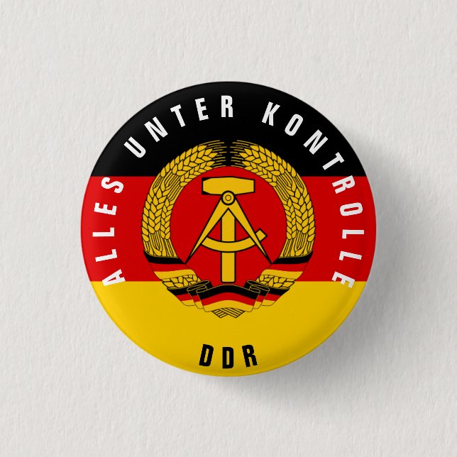 BADGE ROND 2,50 CM ALLES UNTER KONTROLLE (Devant)