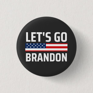 Badge Rond 2,50 Cm allons brandon chant joe biden, drôles laissez al