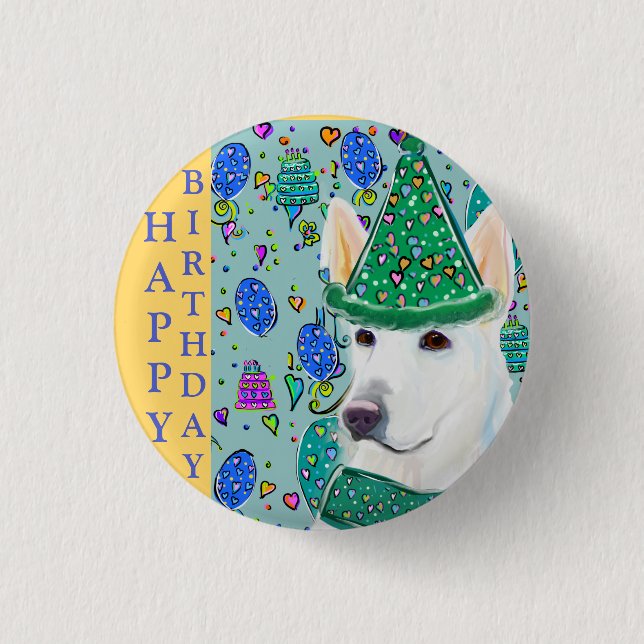 BADGE ROND 2,50 CM ALMAN SHEPHERD (Devant)