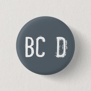 Badge Rond 2,50 Cm Alphabet de "BCD" collectable (#4)