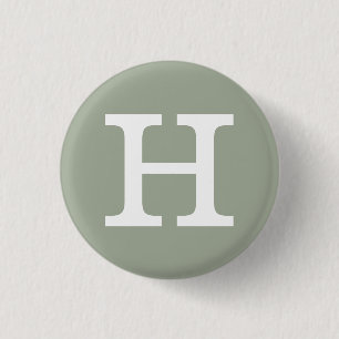 Badge Rond 2,50 Cm Alphabet de "H" collectable (#8)