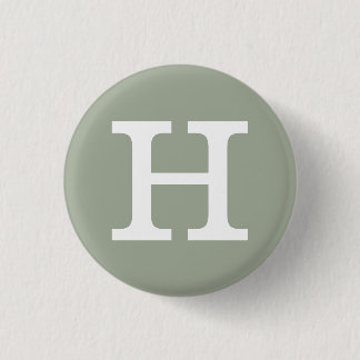 Badge Rond 2,50 Cm Alphabet "H" Collectible (#8)