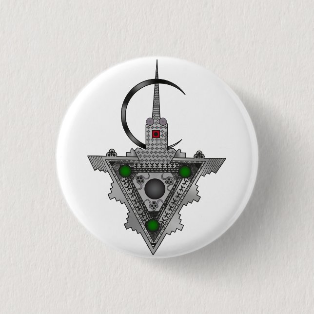 Badge Rond 2,50 Cm Amazigh Tazerzit (Devant)