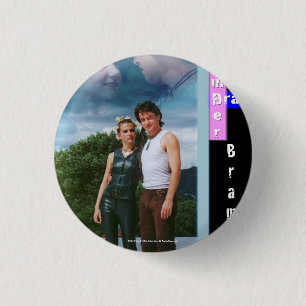 Badge Rond 2,50 Cm Ambre et braillement Bramber