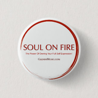 Badge Rond 2,50 Cm Âme en feu