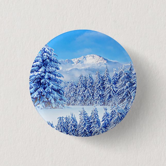 Badge Rond 2,50 Cm America's Mountain Pikes Peak Keychain (Devant)