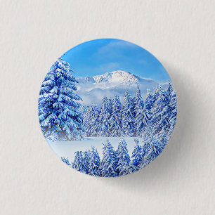 Badge Rond 2,50 Cm America's Mountain Pikes Peak Keychain