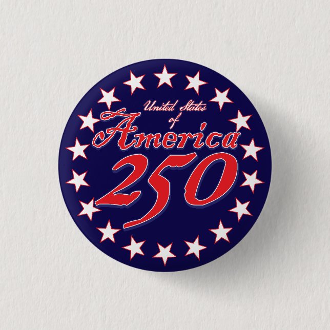 Badge Rond 2,50 Cm Amérique 250 (Devant)