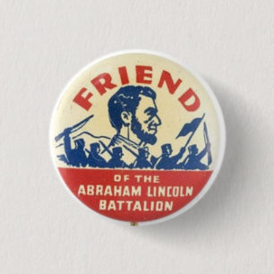 Badge Rond 2,50 Cm Ami du bataillon d'Abraham Lincoln