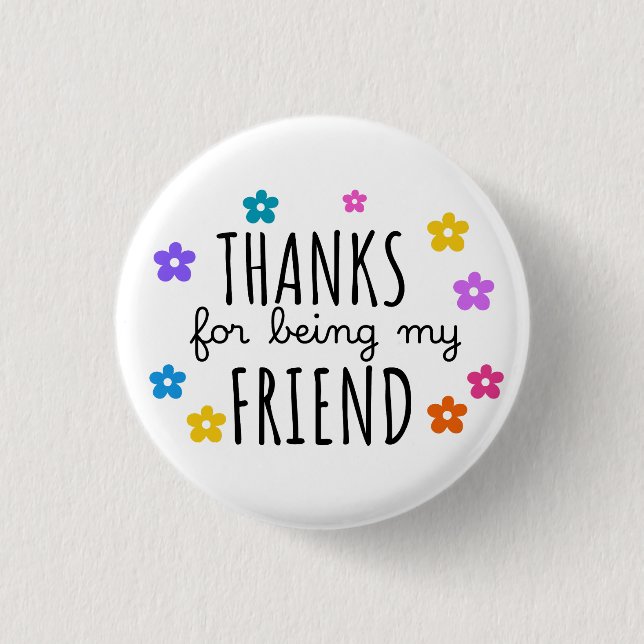Badge Rond 2,50 Cm amis (Devant)