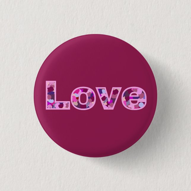 Badge Rond 2,50 Cm Amour (Devant)