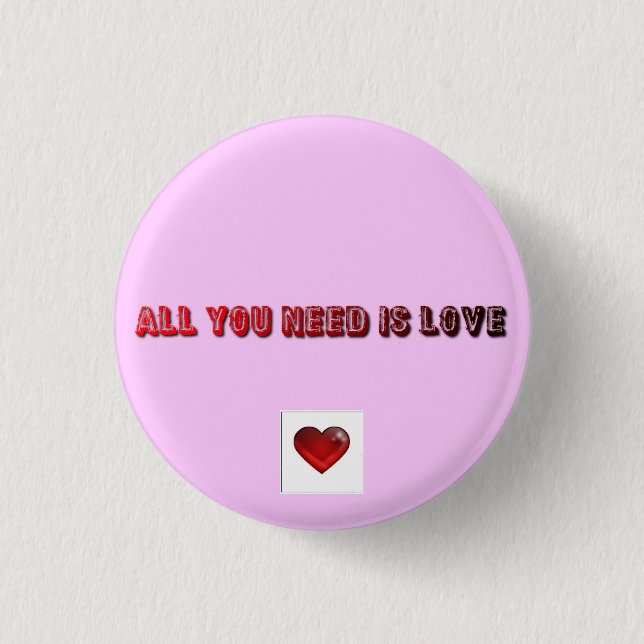 Badge Rond 2,50 Cm Amour (Devant)
