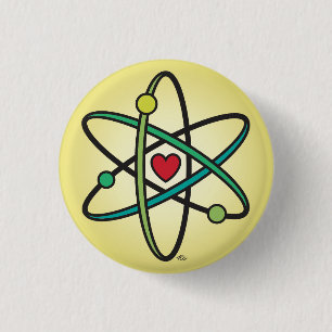 Badge Rond 2,50 Cm Amour atomique
