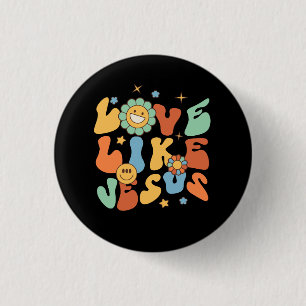 Badge Rond 2,50 Cm Amour Comme Jésus Religieux Dieu Paroles chrétienn