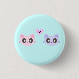 Badge Rond 2,50 Cm amour de minou de kawaii