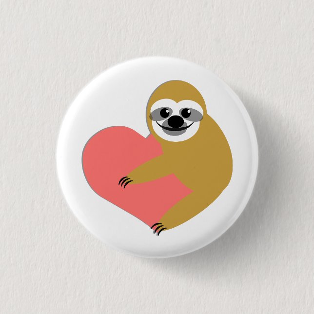 Badge Rond 2,50 Cm Amour de paresse (Devant)