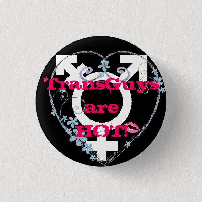 Badge Rond 2,50 Cm Amour FTM de transsexuel (Devant)