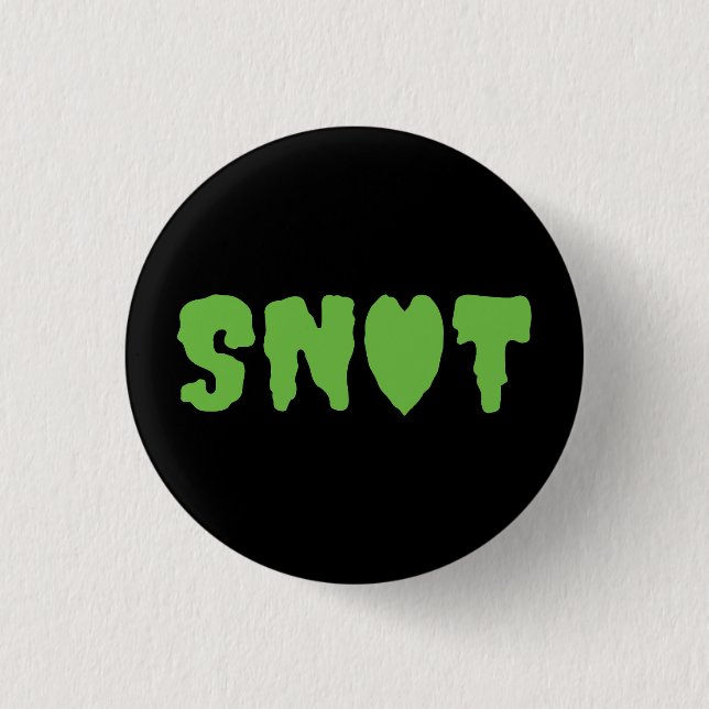 BADGE ROND 2,50 CM AMOUR SNOT (Devant)