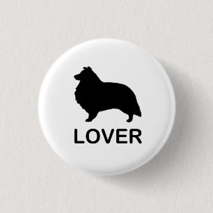 Badge Rond 2,50 Cm Amoureux du Shetland Sheepdog