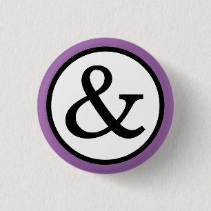 Badge Rond 2,50 Cm Ampersand