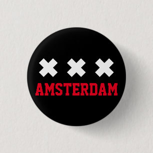 Badge Rond 2,50 Cm Amsterdam